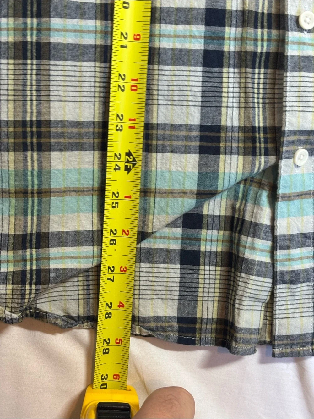 J.CREW Men's Large Indian Madras Slim Long Sleeve Shirt Button Up Plaid, Casual